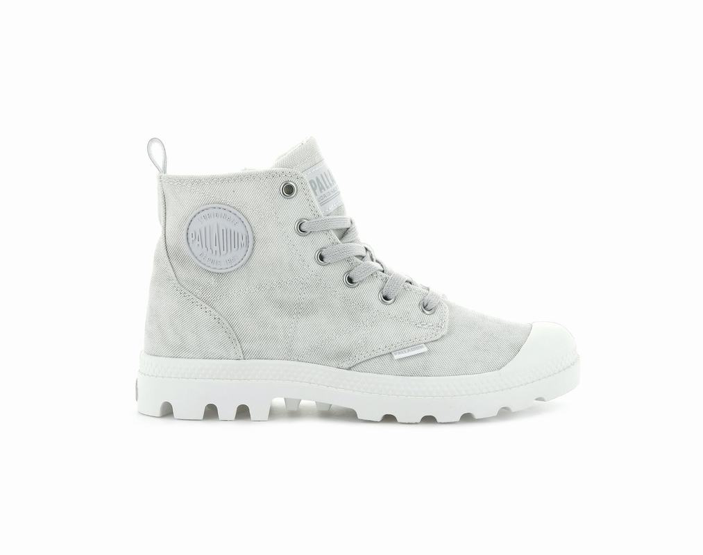 Palladium Pampa Zip Desertwash Women's Boots White (PAKD47280)